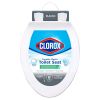 Clorox Antimicrobial Elongated Plastic Toilet Seat with Easy-off Hinges