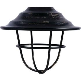 Enbrighten Accessory Lens Shades for Enbrighten Café String Lights, 6 Oil-Rubbed Bronze Cage Shades