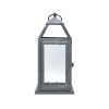 Elements 12-inch Classic Metal Decorative Lantern in Gray