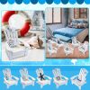 Beach Chair Home Decoration Creative Cute Ocean Beach Chair Ornament Wooden Craft Mini Miniature Kids Toy Decoración Hogar